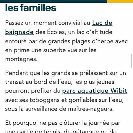 Les Grizzlis Sur Les Pistes Piscine Tennis Petanque. Les Gets